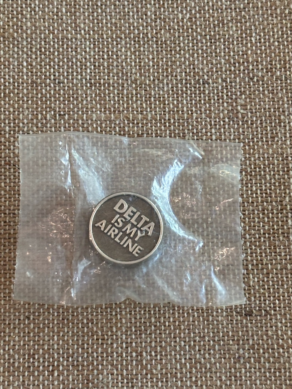 Delta Is My Airline Pin NOS